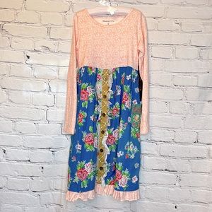 Mustard Pie Long Sleeve Dress Size 8 Brand New W/Tags